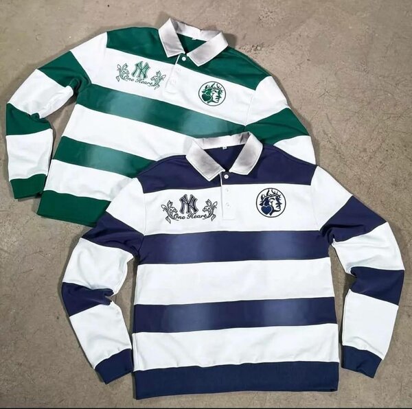 Polo homme rugby rayé