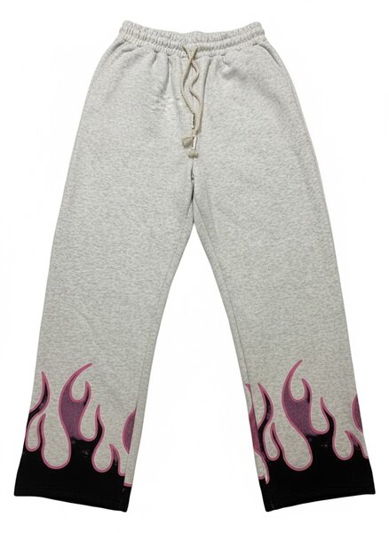 Pantalon de survêtement à motif flamme