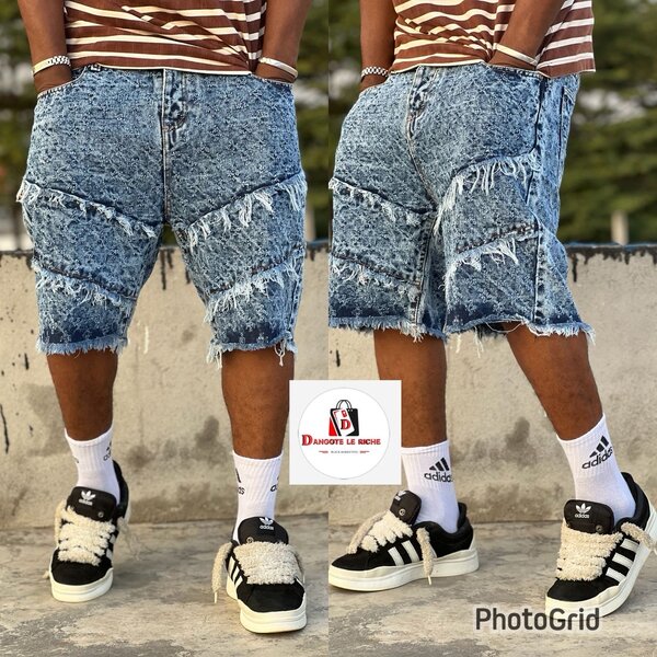 Shorts en jean délavé tendance
