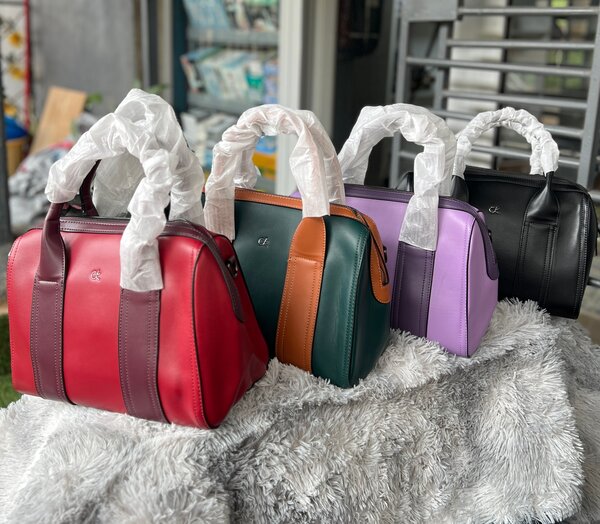 Sac à main bicolore femme