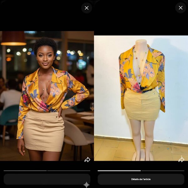 Blouse fleurie élégante