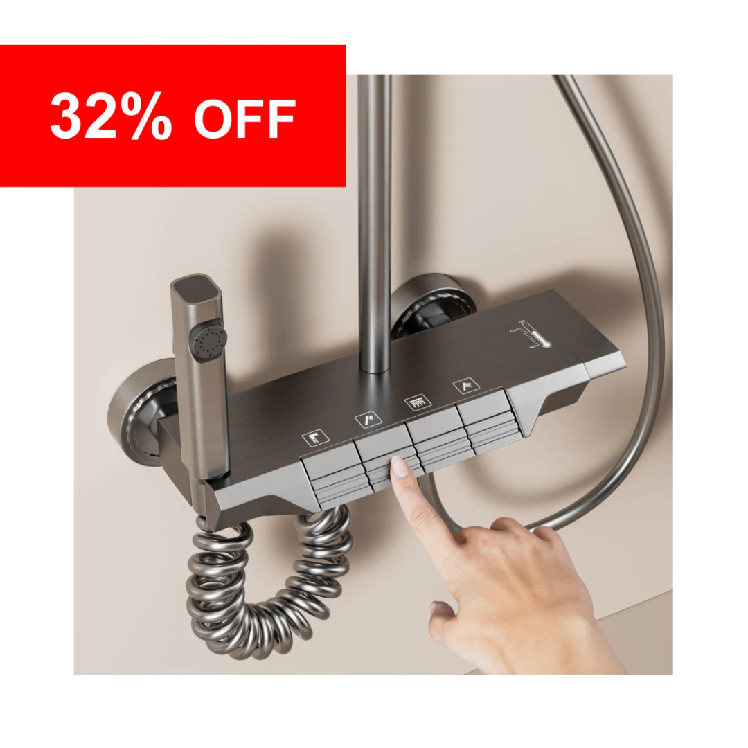 Kit de Douche Luxe Inox