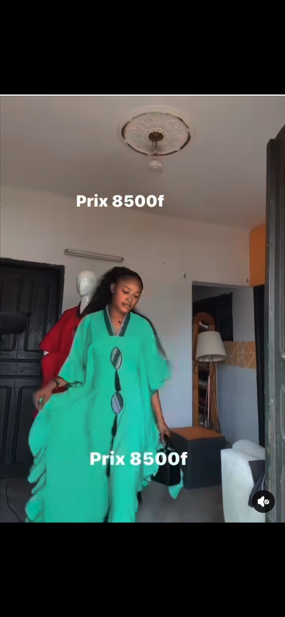 Robe caftan colorée élégante