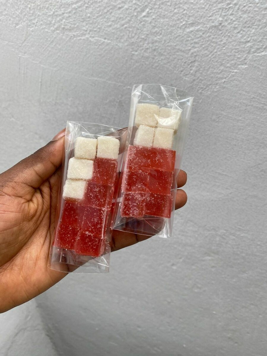 Délicieux cubes gélifiés