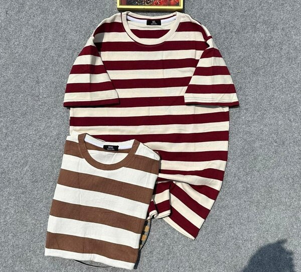 T-shirts rayés en coton