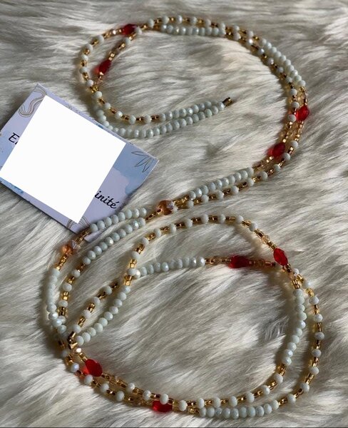 Perles blanche brillant