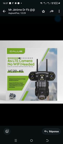 Caméra de sécurité 4G LTE