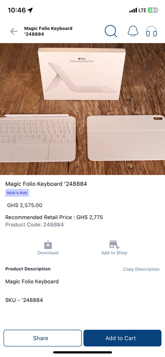 Magic Folio keyboard