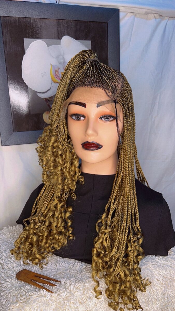 Braided hair wig