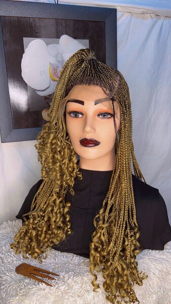 Braided hair wig