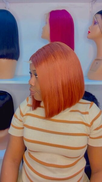 Beautiful and elegant women's wig double drown