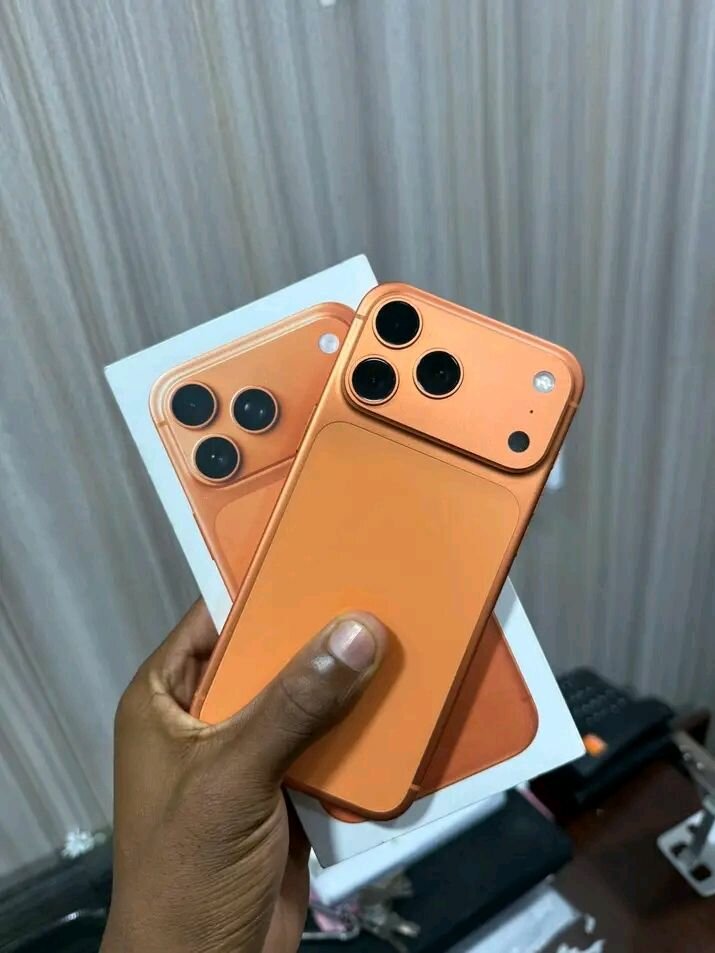 Smartphone orange moderne