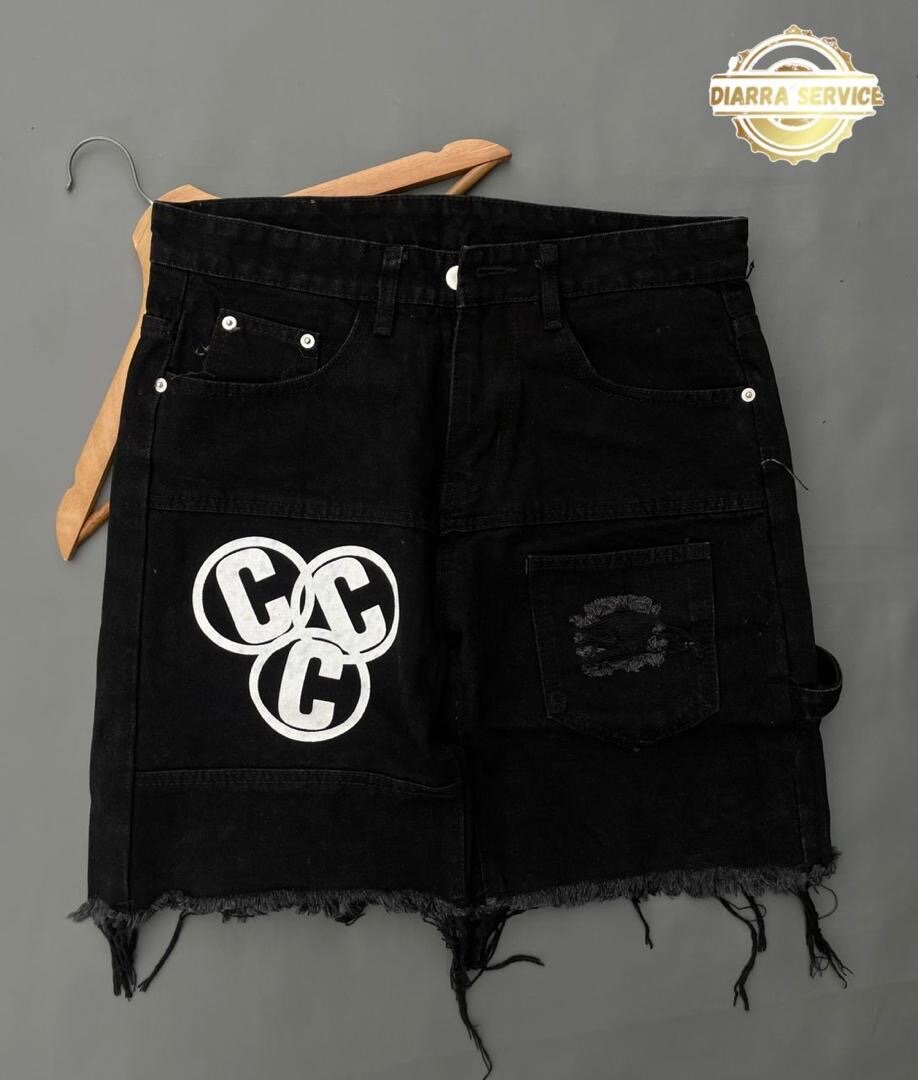 Jupe en denim avec motifs