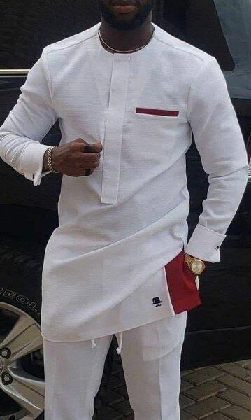 Boubou Homme Élegant Blanc