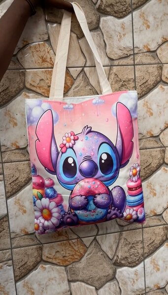 Sac cabas Stitch et gâteau - Tote bag