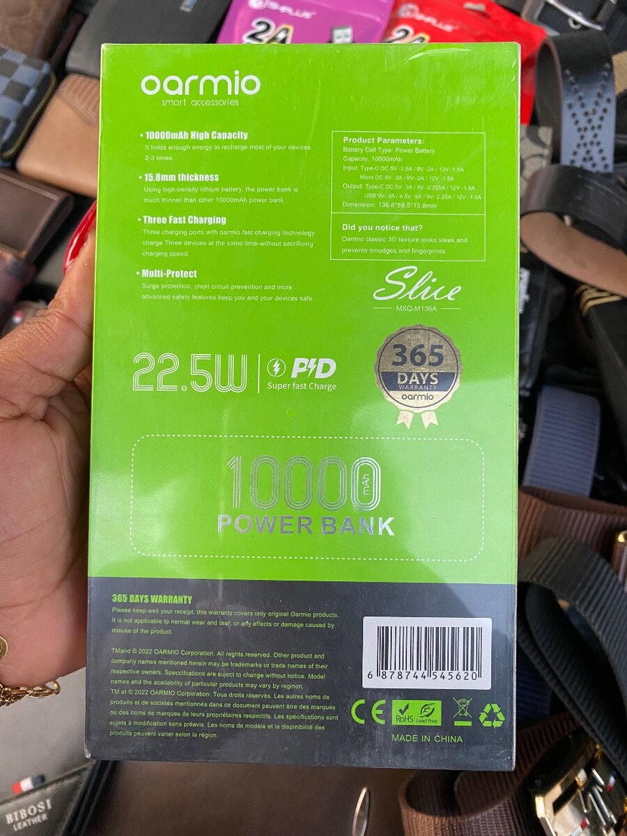 Oarmio Power Bank 10000mAh