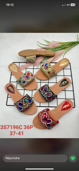 Sandales bohèmes colorées