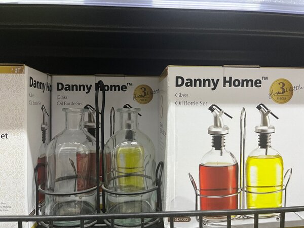 Ensemble Bouteilles Huile Verre