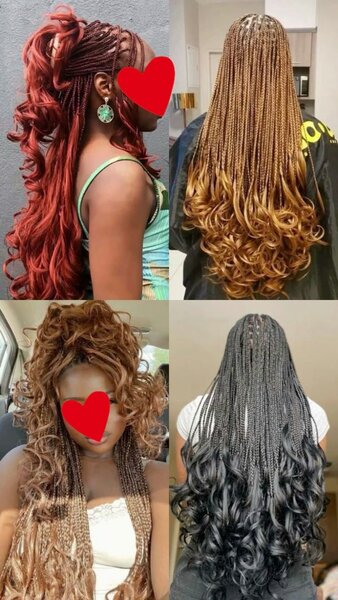 Extensions de tresses longues