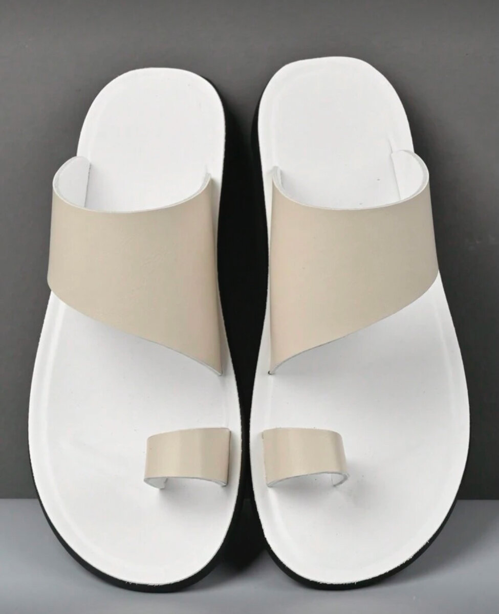 Sandales minimalistes en cuir