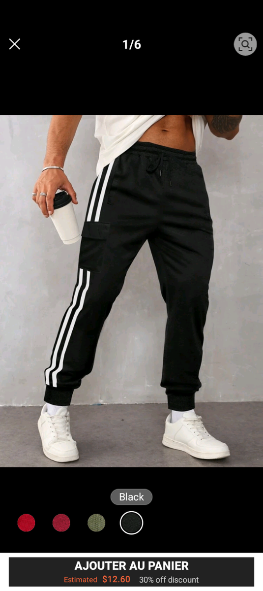 Pantalon de jogging à bandes