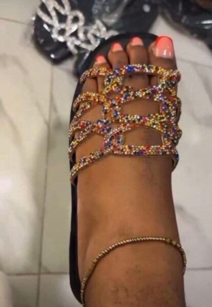 Sandales perlées élégantes