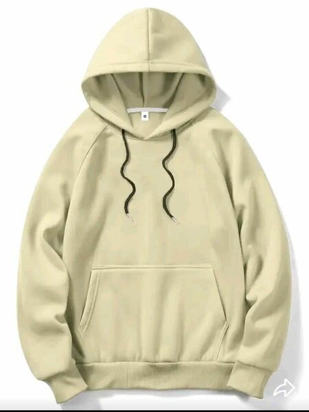 Sweat à capuche beige unisexe
