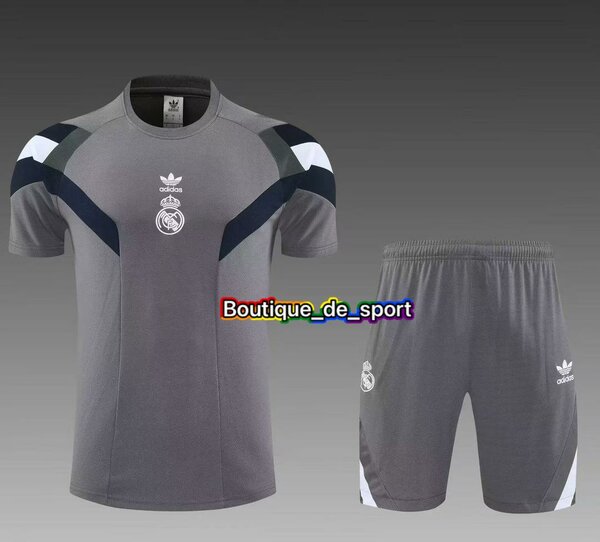 Ensemble foot Real Madrid adidas gris