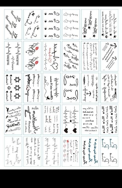 Faux Tatouages temporaires