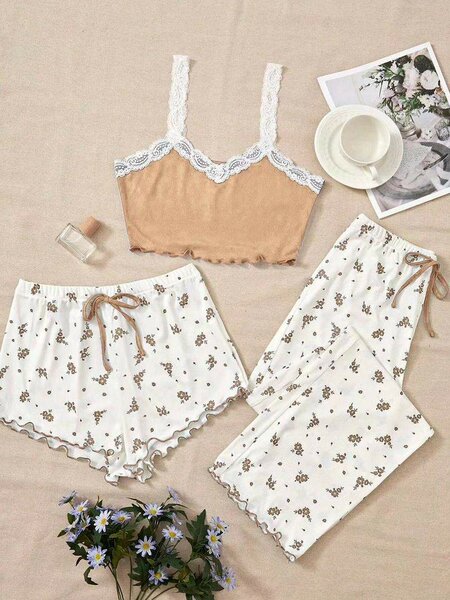 Floral Pajama Set for Women