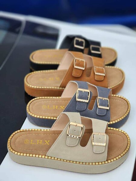 Sandales confortables à boucles