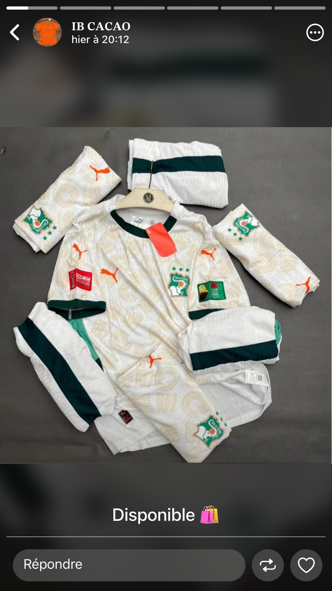 Maillot de Foot Côte d'Ivoire