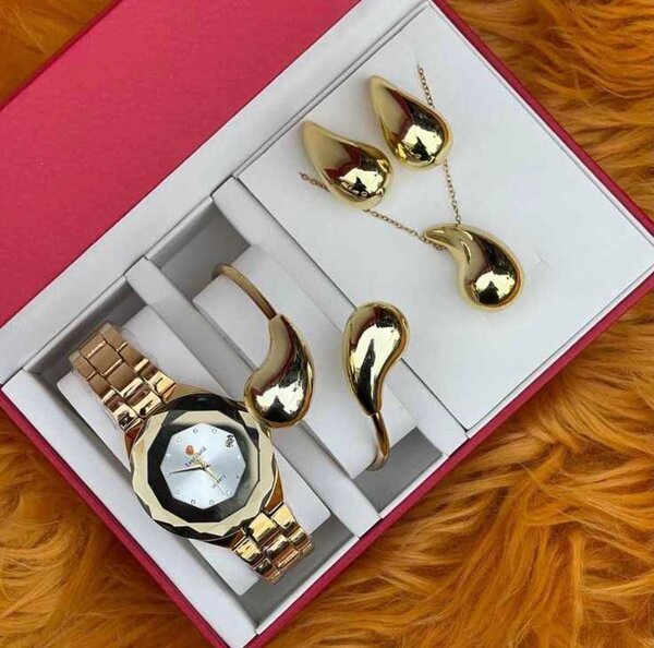 Ensemble Montre et Bijoux Luxe