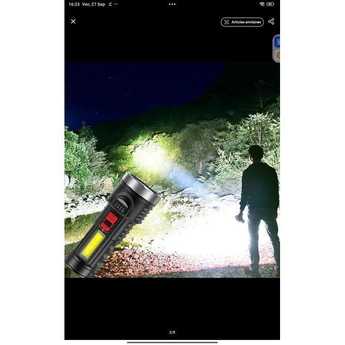 Lampe de Poche LED Rechargeable