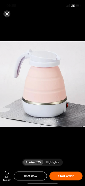 Foldable kettle