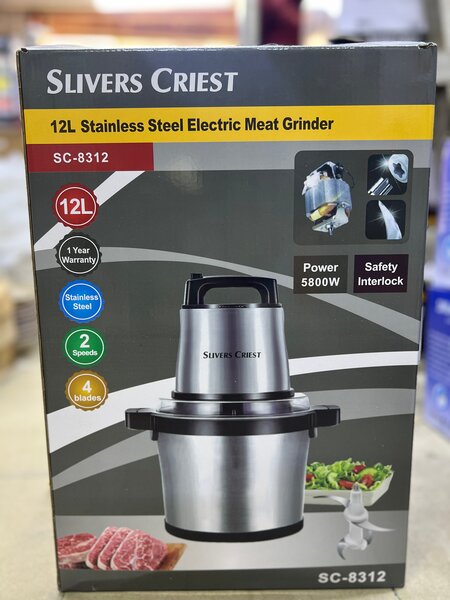 Hachoir à Viande Électrique 12L