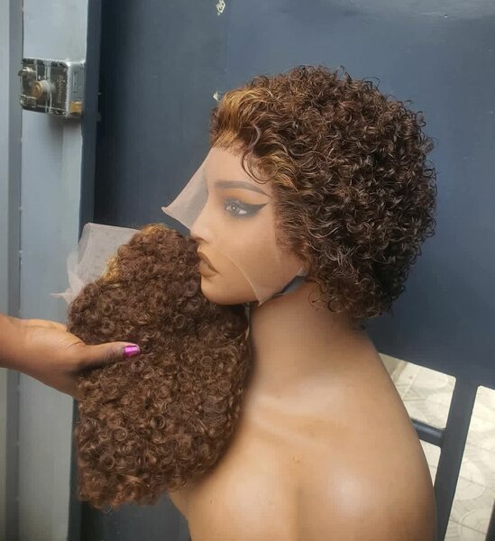 Perruque Bouclée Synthétique