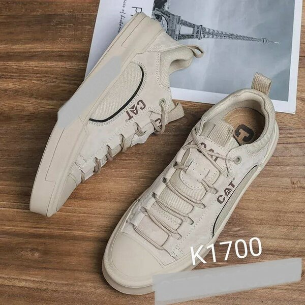 Stylish Beige CAT Sneakers