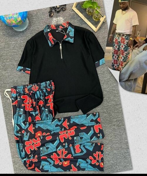 Ensemble homme : T-shirt et short assortis