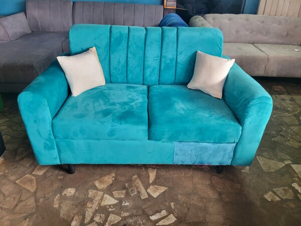 Canapé bleu 2 places confortable