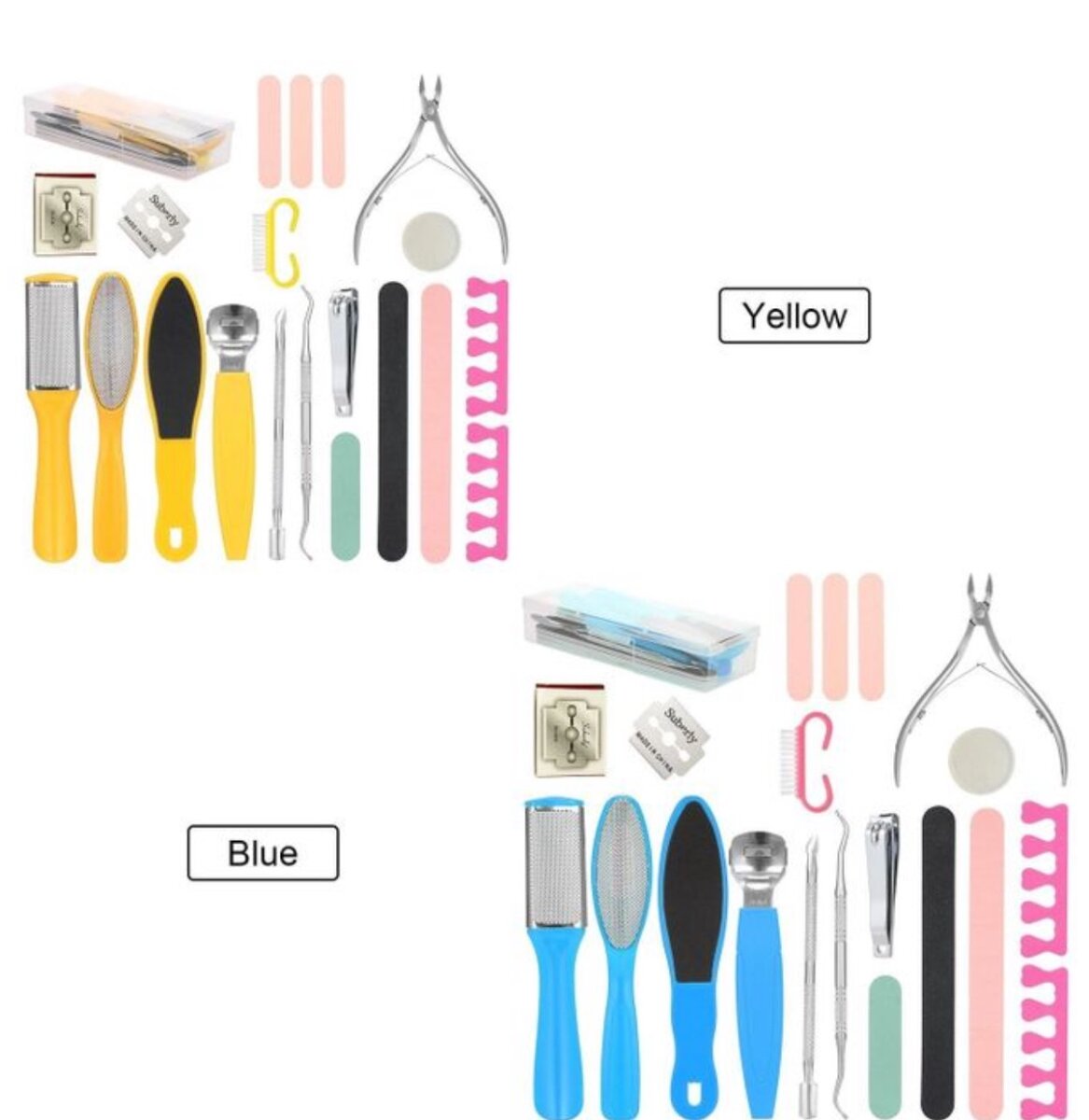 20 PCS Pedicure Set Foot Sharpener Set Nail File Foot Rubbin