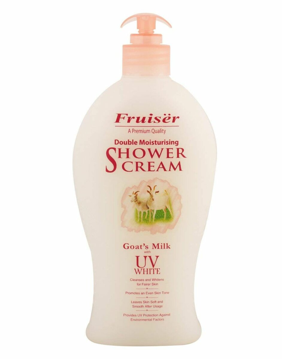 Fruiser shower gel goat milk UV white 1000ml