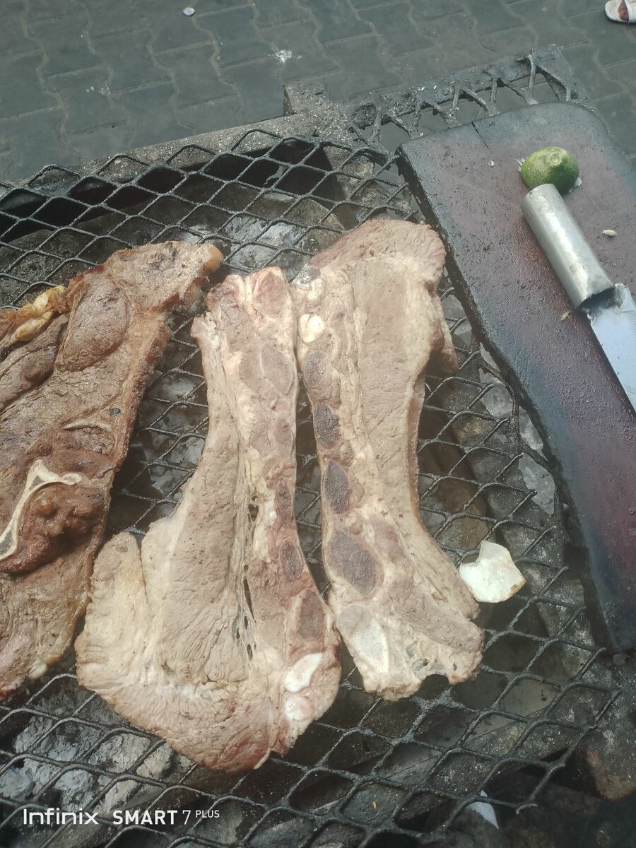 Charcoal grilled tbone