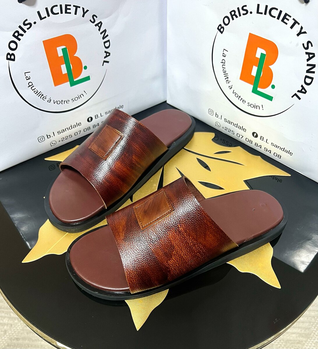 Sandales en cuir pour hommes