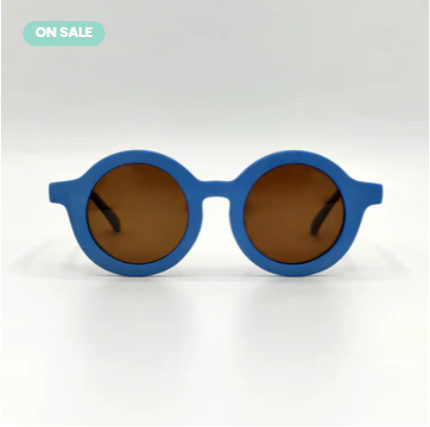 Sky Blue Round Baby Sunglass