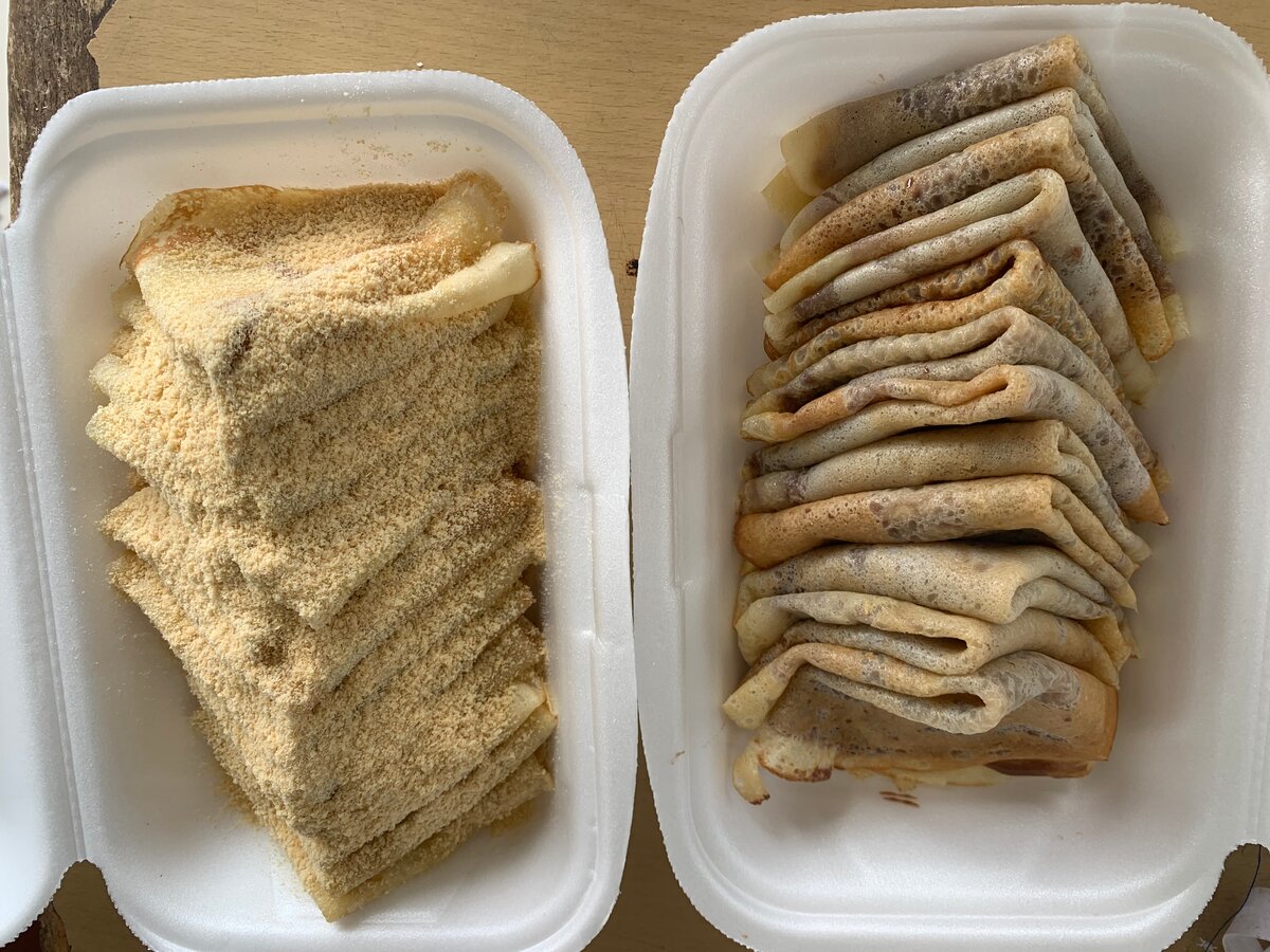 Crêpes salées,cerelac,chocolat