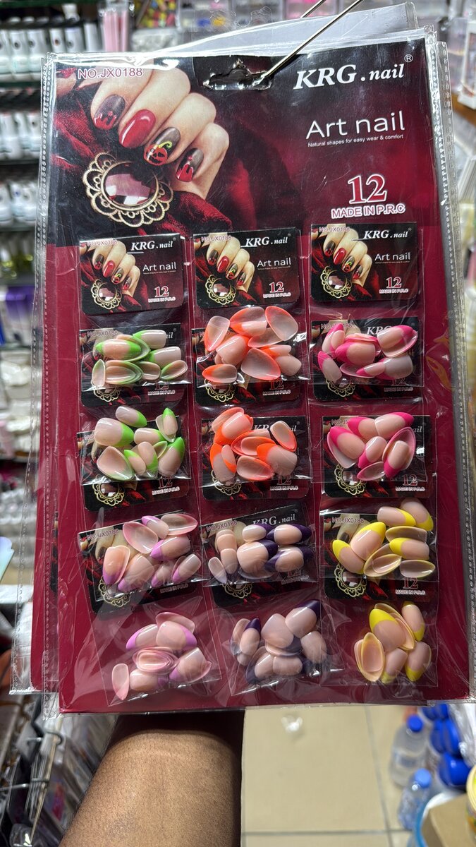 Faux Ongles Colorés