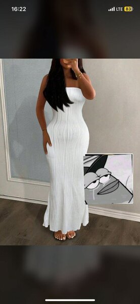 Robe Longue Élégante Blanche