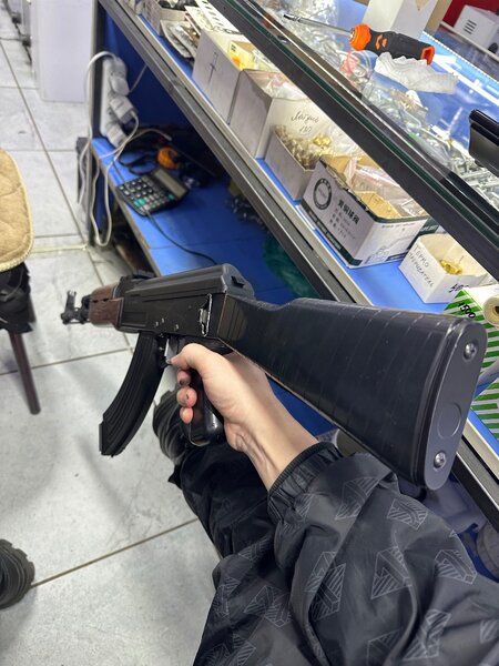 Орбизный игрушечный металлический ак47