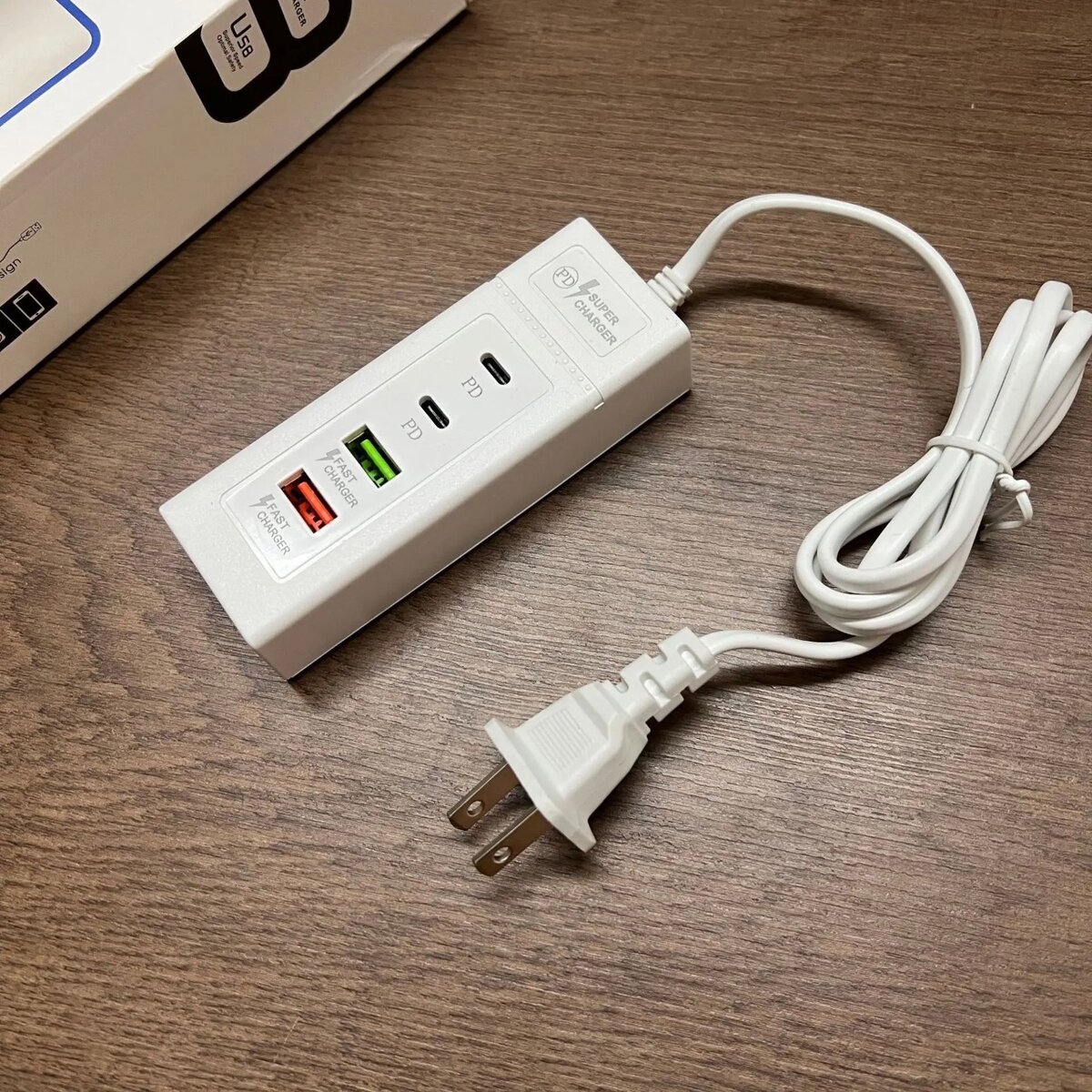 EU/US Plug Charging Adapter 4USB Out Travel Charger Fast